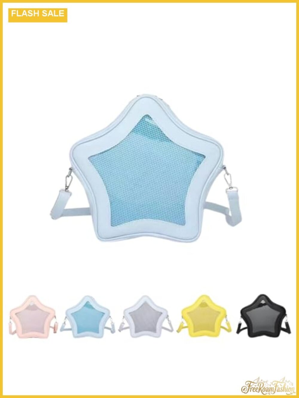 Star-Shaped Backpack, Kawaii Large Capacity Waterproof Lightweight Crossbody